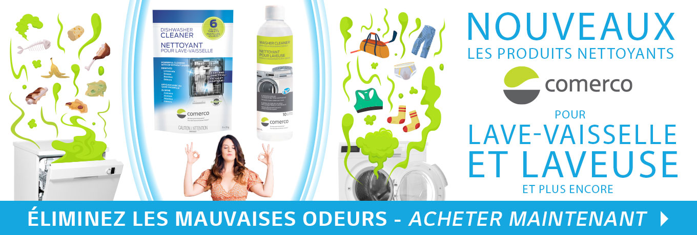 New Comerco Dishwasher and Washing Machine Cleaners and more. Keep all those nasty odours away - Shop Now!